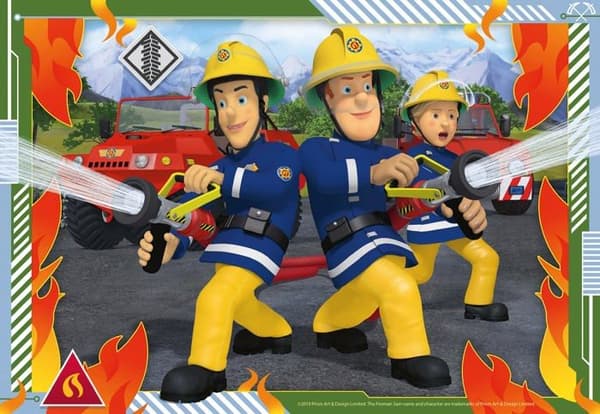 Ravensburger Pussel - 80532 - Barnpussel - 2x24 p-pussel - Sam och hans team / Brandman Sam - 4 år och uppåt