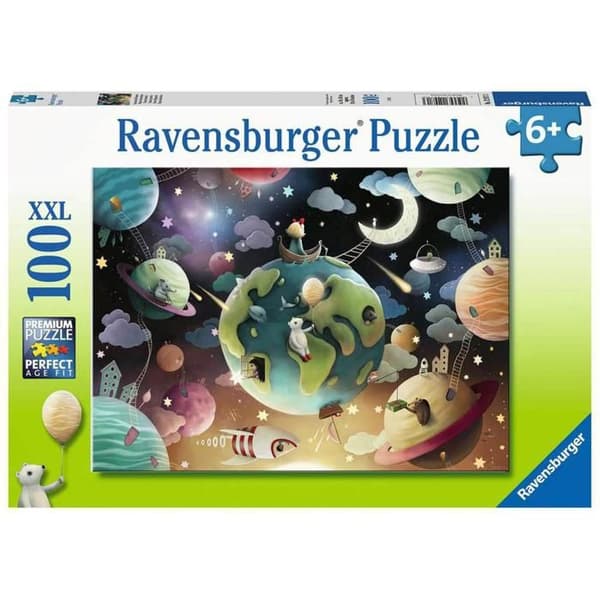 100 bitars XXL-pussel - RAVENSBURGER - Fantastiska planeter - Vetenskap och rymden - Blandat - Från 6 år