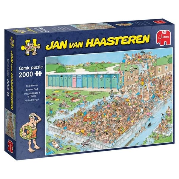 Pussel 2000 bitar: Jan Van Haasteren - Trafikstockningar vid poolen