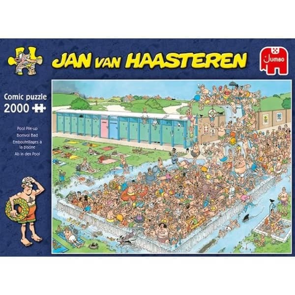 Pussel - JUMBO - Pool Pile-up - 2000 bitar - Inomhus - Mixed - Jan Van Haasteren