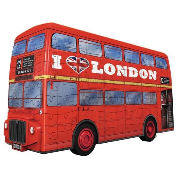 3D Puzzle London Bus - Ravensburger - Fordon 216 bitar utan lim - Från 8 år
