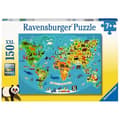 Miniatyrbild 3 av 3: 150 bitar XXL-pussel - RAVENSBURGER - Djurvärldskartan - För barn från 8 år och uppåt - Blandat