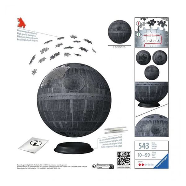 Star Wars Death Star 3D-pussel - Ravensburger - 540 bitar