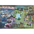 Miniatyrbild 1 av 3: 1000 bitars pussel - Clementoni - Disney Story Maps - 101 dalmatiner - Tecknade serier och serier - Barn - Grön