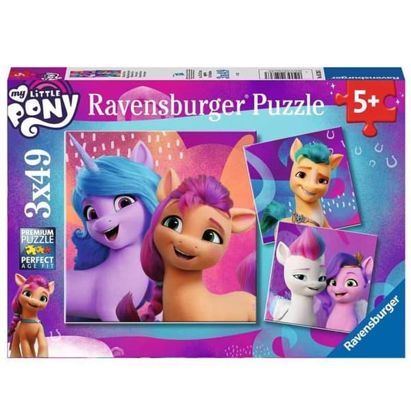 Pussel 3x49 bitar: My Little Pony: Magnifika ponyn