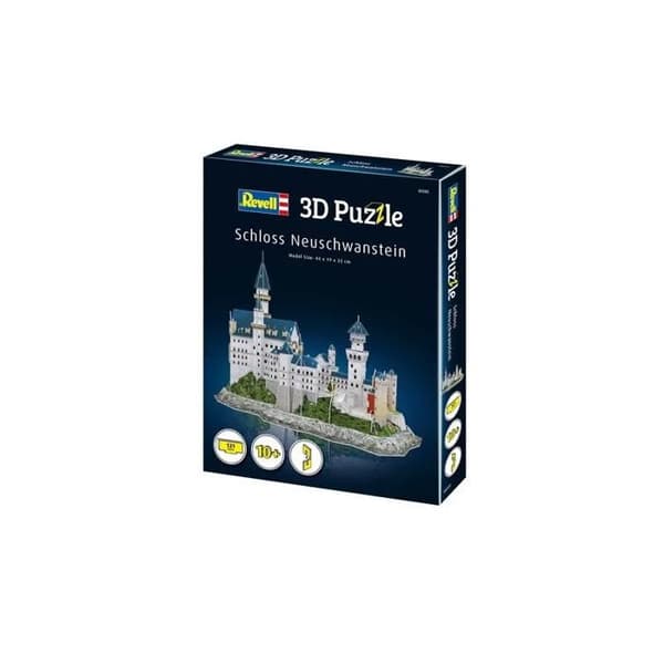 Neuschwanstein Castle 3D-pussel - Revell - 121 bitar - Fantasy Mixed Adult