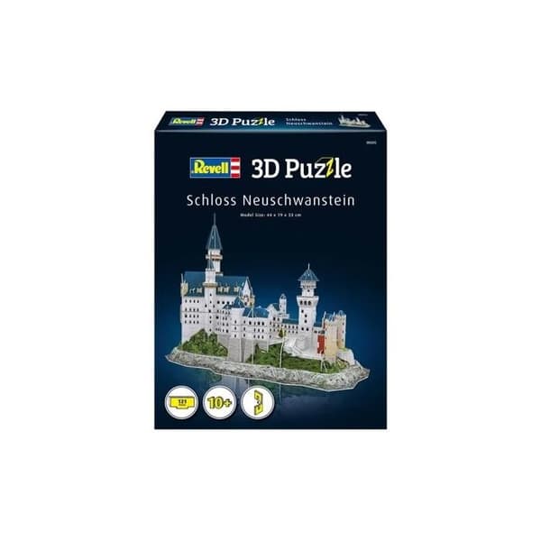 Neuschwanstein Castle 3D-pussel - Revell - 121 bitar - Fantasy Mixed Adult