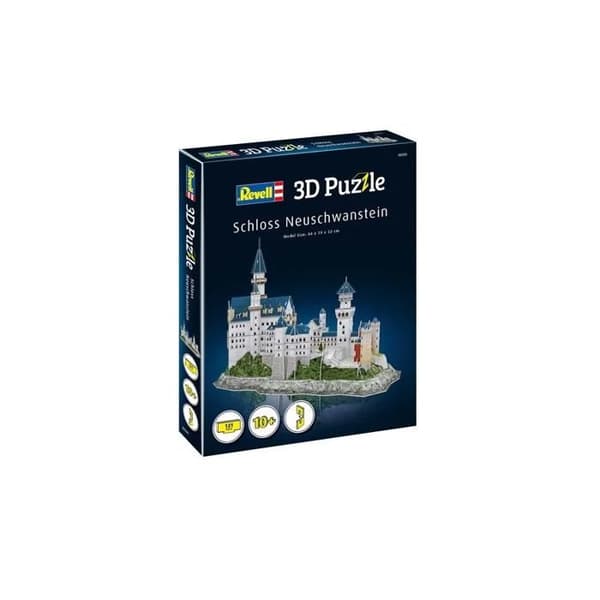 Neuschwanstein Castle 3D-pussel - Revell - 121 bitar - Fantasy Mixed Adult