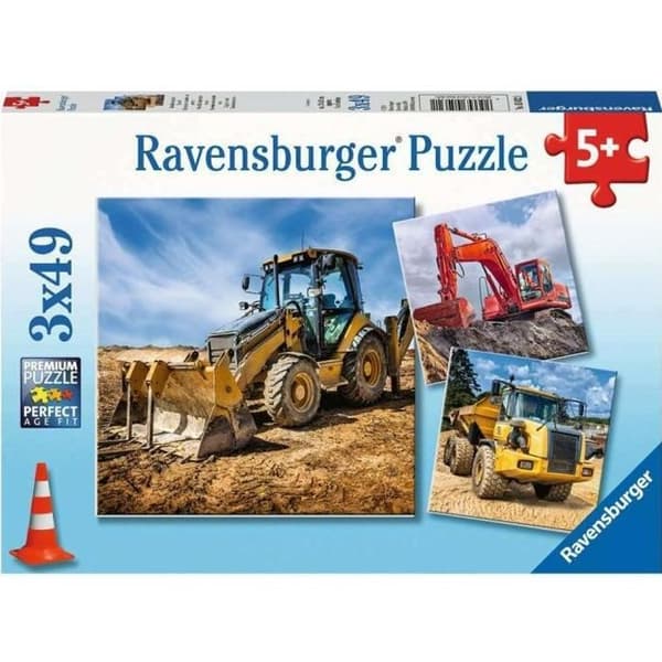 RAVENSBURGER PUSSEL KONSTRUKTIONSFORDON 3X49 DELAR 050321