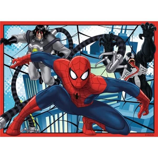 Pussel - RAVENSBURGER - Ultimate Progressive Spiderman - Tecknade serier och serier - Vuxen - Blandat