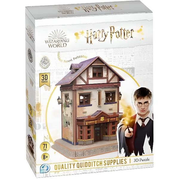 Harry Potter 3D-pussel The Quidditch Accessories Shop - CubicFun - 71 bitar - från 8 år och uppåt