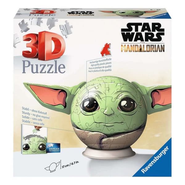 Star Wars The Mandalorian Grogu 3D-pussel - Ravensburger - 72 bitar - Från 8 år
