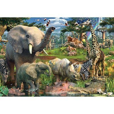 18000 pusselbitar - Ravensburger - Landskap och natur - 276 x 192 cm