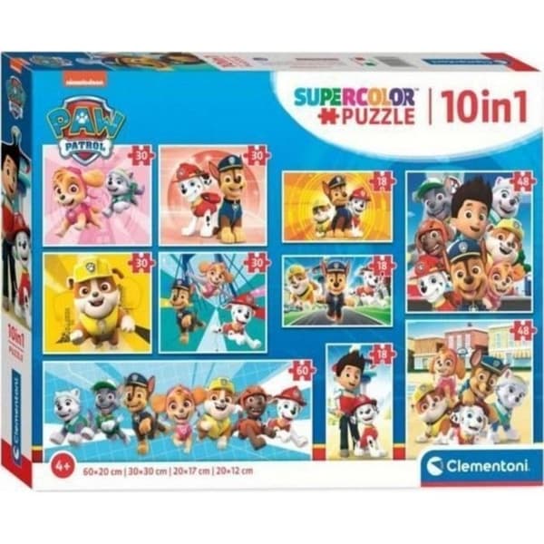 Clementoni - Pussel 10 i 1 - Paw Patrol