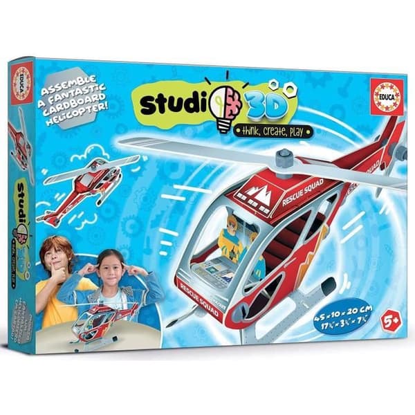 EDUCA - Pussel - Helikopter 3D Studio