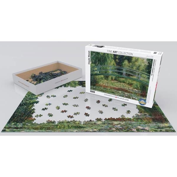1000 pusselbitar: Den japanska gångbron, Claude Monet Unique Color