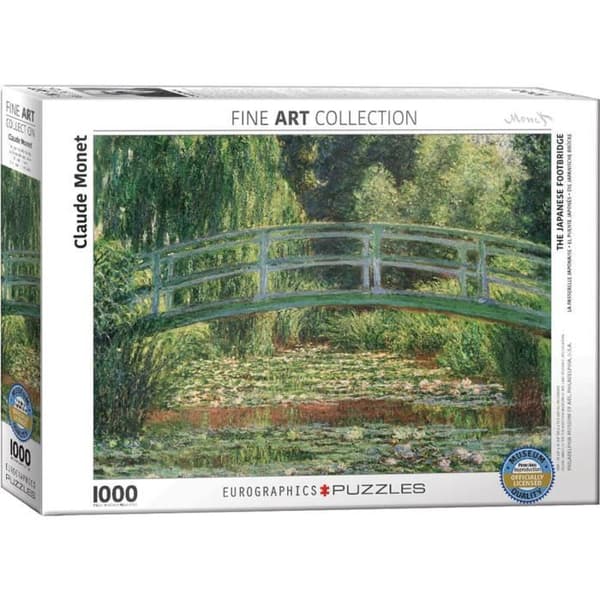 1000 pusselbitar: Den japanska gångbron, Claude Monet Unique Color
