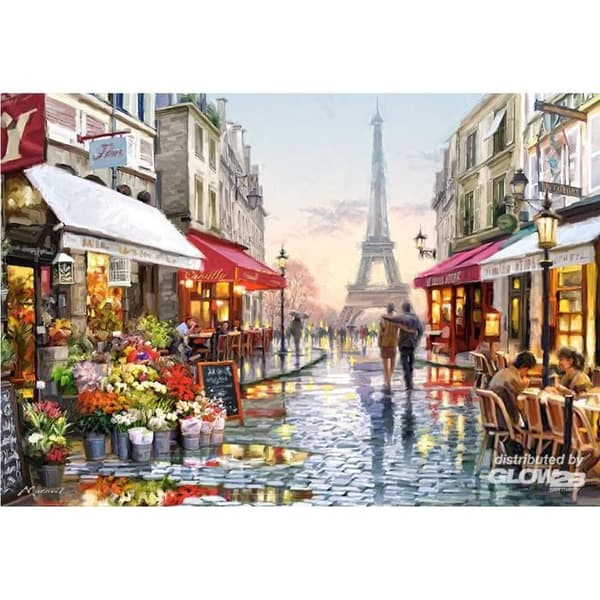 Pussel 1500 bitar: Florist i Paris