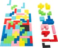 Miniatyrbild 2 av 4: Tetris träpussel - LITEN FOT - 114 bitar - Geometriska mönster - Flerfärgad - Från 3 år