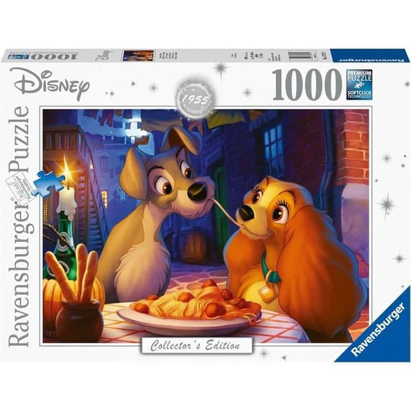 1000 bitars pussel Lady and the Tramp - Ravensburger - Tecknade serier och serier - Blandat
