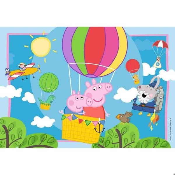 2 x 12 bitars pussel - Ravensburger - The Adventures of Peppa Pig - Flerfärgad - Barn - 3 år