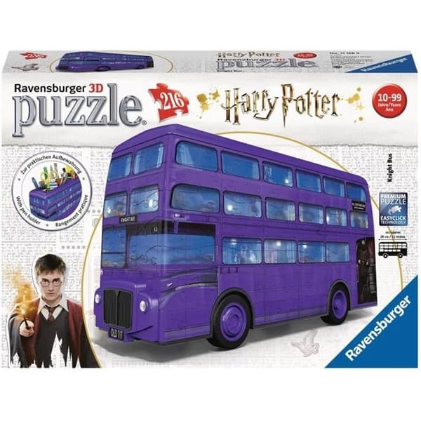 Magicobus Harry Potter 3D-pussel - Ravensburger - Fordon 216 bitar - Inget lim - Från 12 år