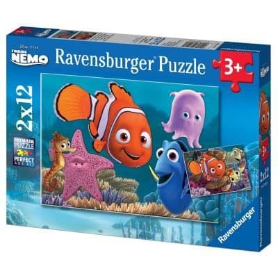 2 x 12 bitars pussel - RAVENSBURGER - Nemo the little runaway - Disney Pixar - Child - Mixed