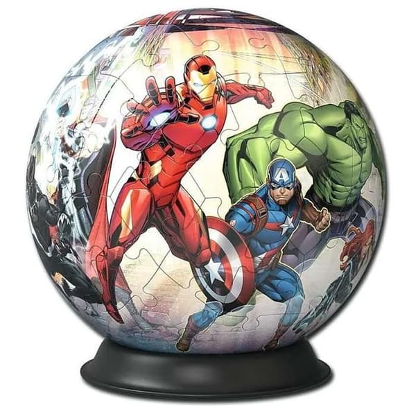 Pusselboll - RAVENSBURGER - Marvel Avengers - 72 bitar - Tecknade serier och serier - Gul