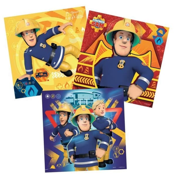 Brandman Sam Pussel - Ravensburger - 3 x 49 bitar - Flerfärgad