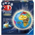 Miniatyrbild 1 av 4: Ravensburger - 3D Globe World Map Pussel med LED - 72 bitar