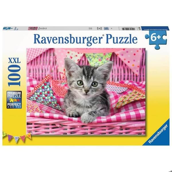 100 bitar XXL pussel - RAVENSBURGER - Söt kattunge - Blandat - Från 6 år