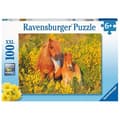 Miniatyrbild 1 av 3: Pussel 100 bitar XXL: Shetlandsponnyer