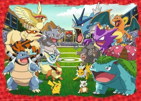 1000 bitars pussel - RAVENSBURGER - Pokémonclash - Tecknade serier och serier - Vit - 1000 bitar