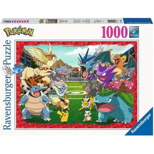 1000 bitars pussel - RAVENSBURGER - Pokémonclash - Tecknade serier och serier - Vit - 1000 bitar