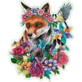 Miniatyrbild 2 av 6: Färgglada Fox träpussel 150 robusta och naturliga bitar inklusive 15 träfigurer (infall), premiumkvalitet - För barn