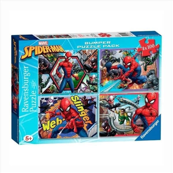Spiderman Pack 4 pussel med 100 bitar - 127270
