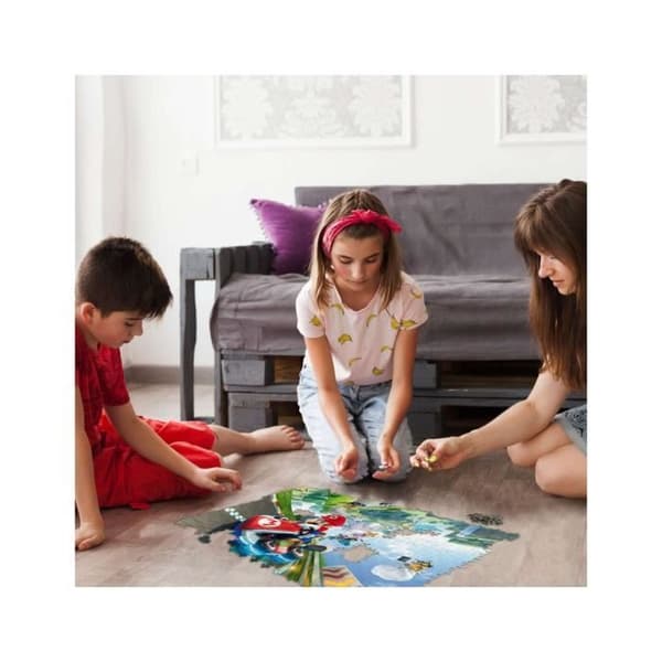 Mario Kart Funracer 1000 bitars pussel - Vinnande drag - Röd Multicolor Mixed - Interiör