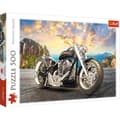 Miniatyrbild 3 av 3: 500 bitars pussel - TREFL - Svart motorcykel - Fordon och maskiner - Vuxen - 12 år gammal