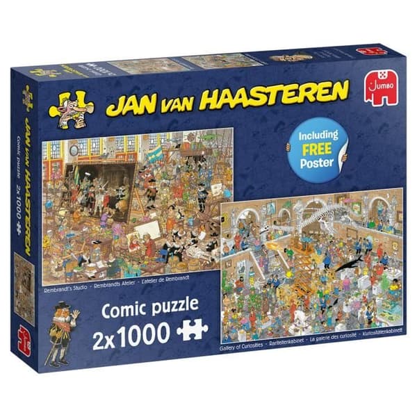 Jumbopussel Jan van Haasteren En dag på museet 2000 bitar