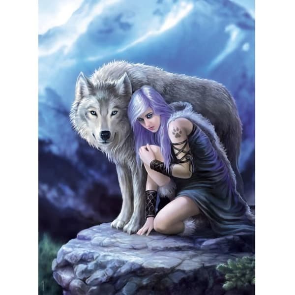 1000 bitars pussel: Anne Stokes: Unikt vingskydd Unik färg