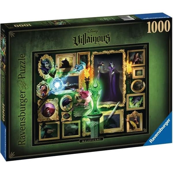 Disney Villainous 1000 bitars pussel - Maleficent Ravensburger - Disney Villainous Collection - från 14 år och uppåt