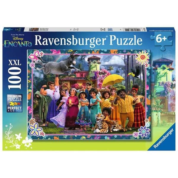Ravensburger - 100 bitar XXL-pussel - Madrigal-familjen / Disney Encanto - från 6 år och uppåt - Högkvalitativt pussel-13342