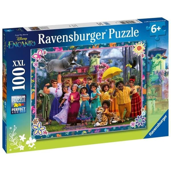 Ravensburger - 100 bitar XXL-pussel - Madrigal-familjen / Disney Encanto - från 6 år och uppåt - Högkvalitativt pussel-13342