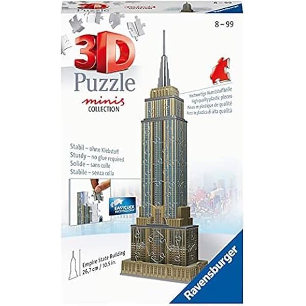 3D-pussel - RAVENSBURGER - Mini Empire State Building - 54 bitar - Från 8 år - Flerfärgad