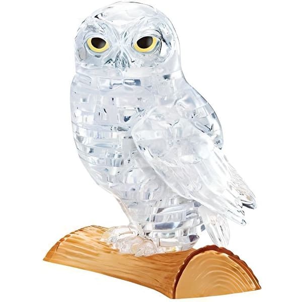 Kristallpussel - 3D-pussel - Uggla - Transparent - 42 bitar - Blandat - Leksak