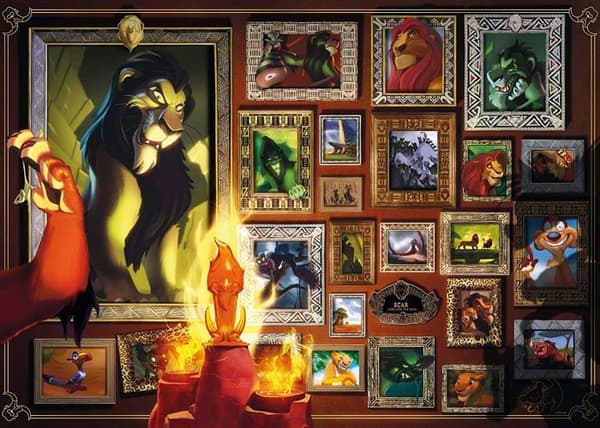Scar 1000 bitars pussel - Disney Villainous Collection - Ravensburger - Tecknade serier och serier - Vuxen
