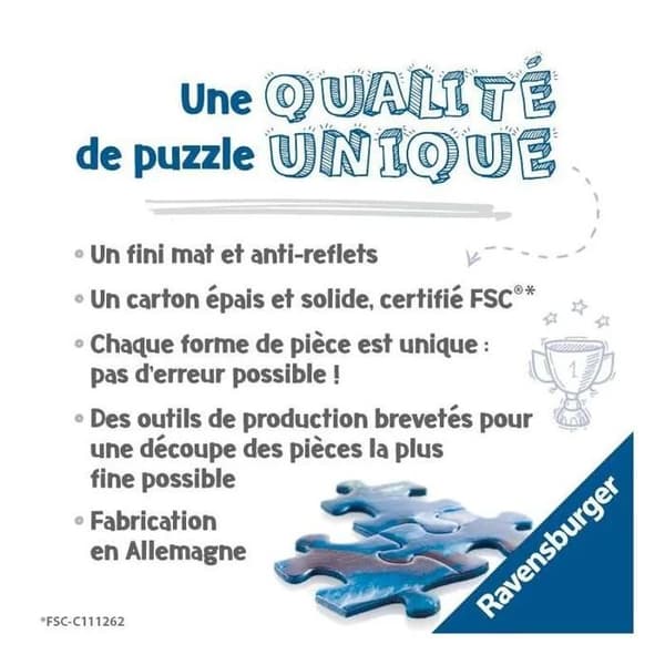 Ravensburger 1000 bitars pussel - Utsikt över tropikerna - Resor och karttema