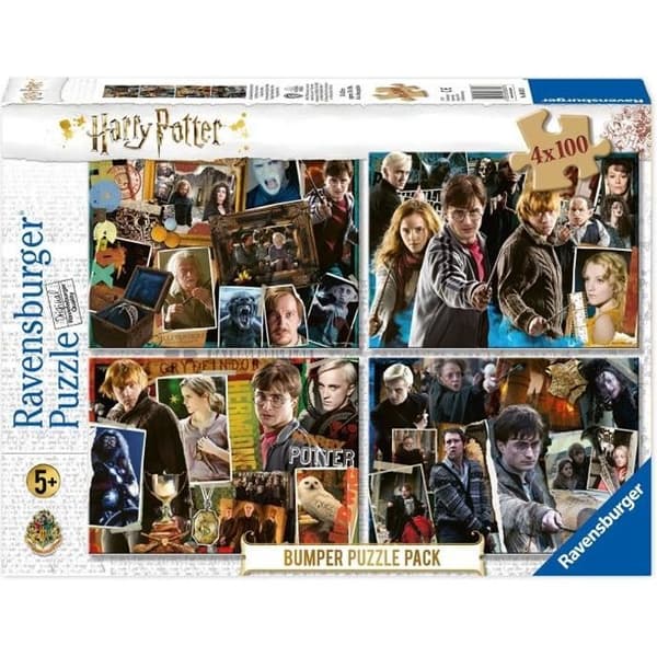 Harry Potter-pussel - Ravensburger - 4x100 bitar - Fantasy - Blandat - Från 6 år