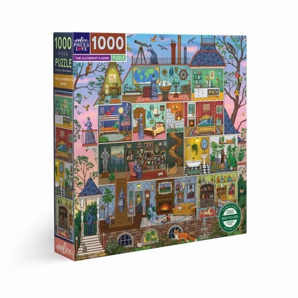 1000 bitars pussel - Eeboo - Alkemistens hem - Återvunnen kartong - Vegetabiliskt bläck