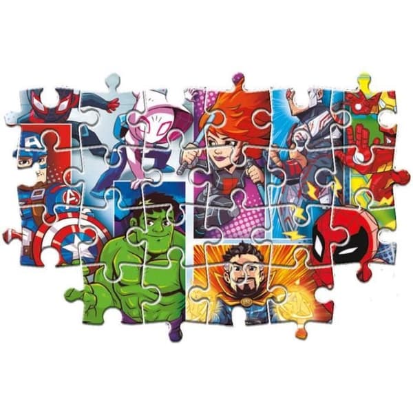 Marvel Super Hero Avengers Pussel - Clementoni - 24 bitar - Flerfärgad